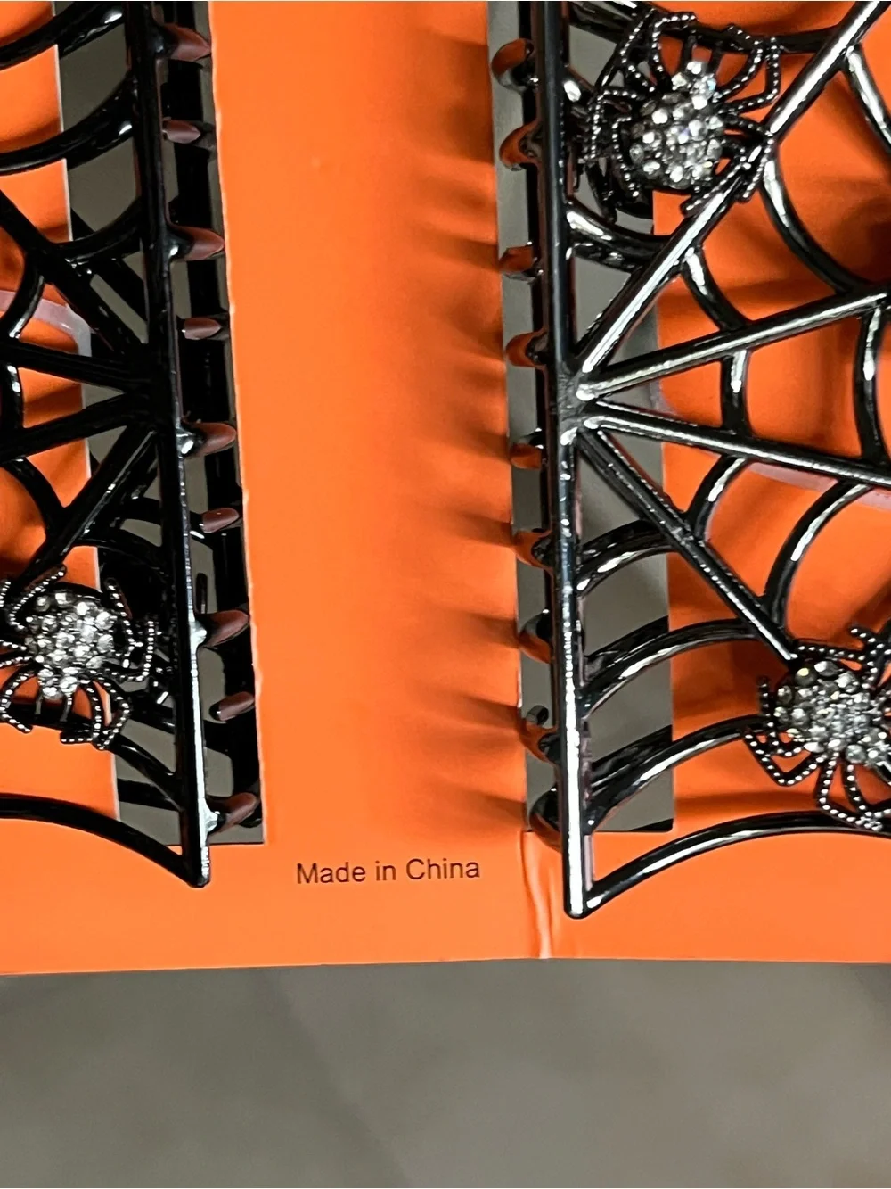 Piper·K Black Spider Web Hair Clips